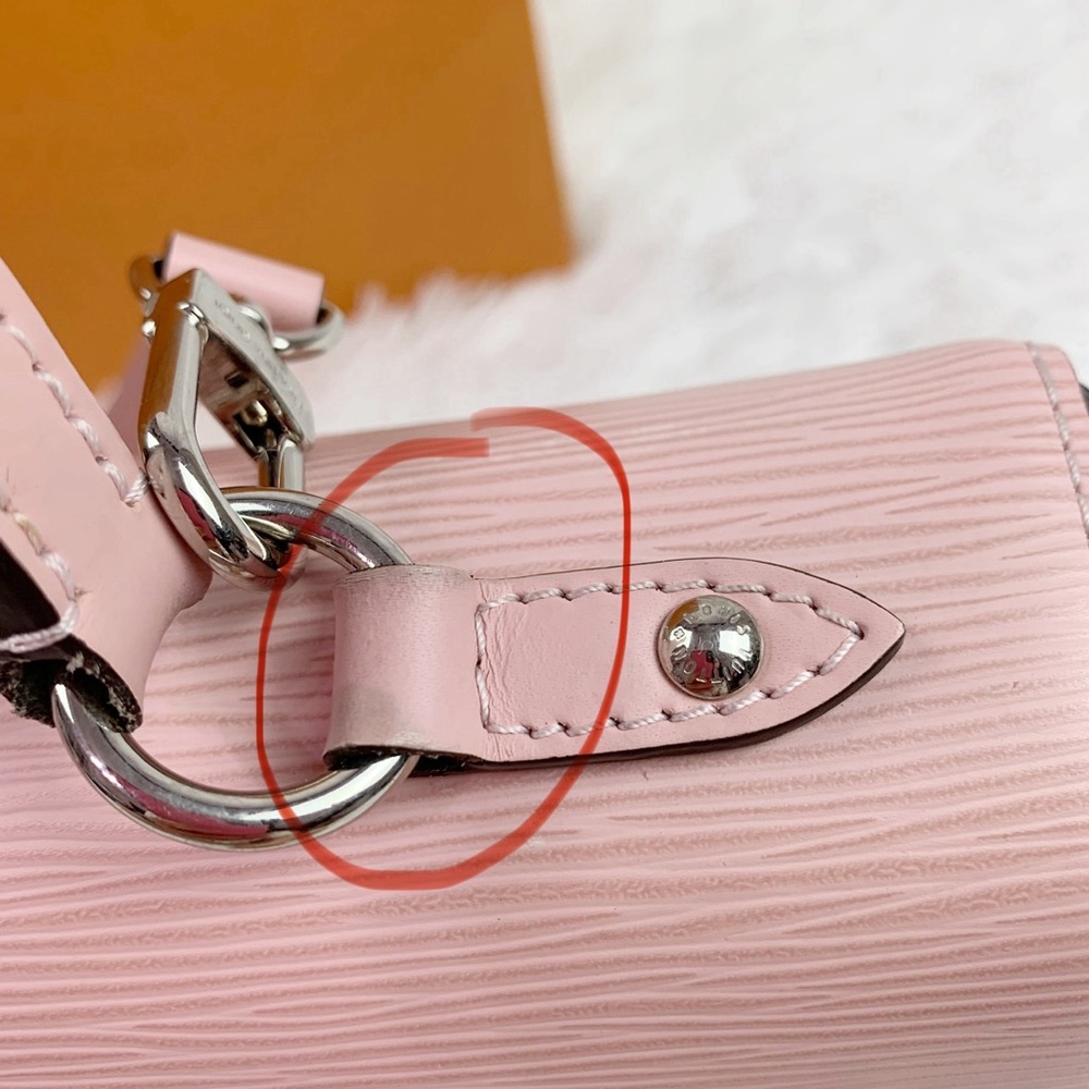 Louis Vuitton Cluny MM Epi Leather Top Handle shoulder Bag Pink Rose Bellarine - Picture 16 of 16